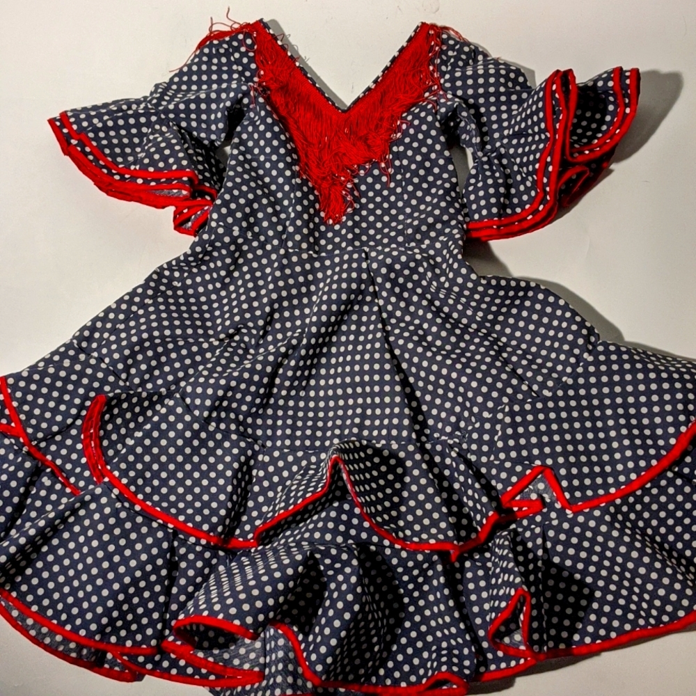 Child's Flaminco dress, From Spain. El Cortes Ingles. Beautiful. Very well made.